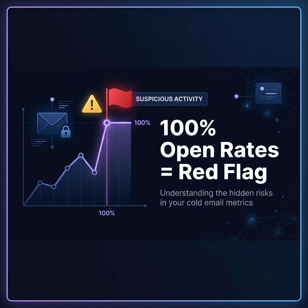 Cold Email Open Rate Accuracy: Why 100% Open Rates Are a Red Flag